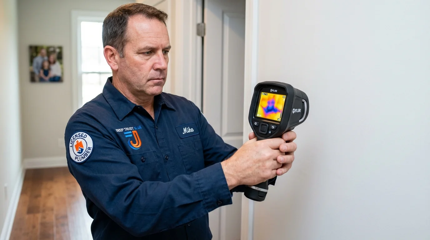 Thermal imaging leak detection by Johns Plumbing LLC in Waterford